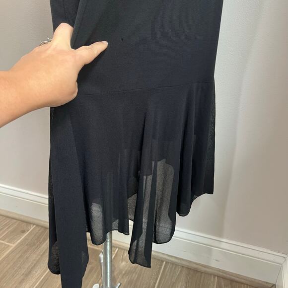 Jonathan Martin Y2K Mesh Asymmetrical Hem Whimsigoth Midi Dress Size 12 - Picture 8 of 8